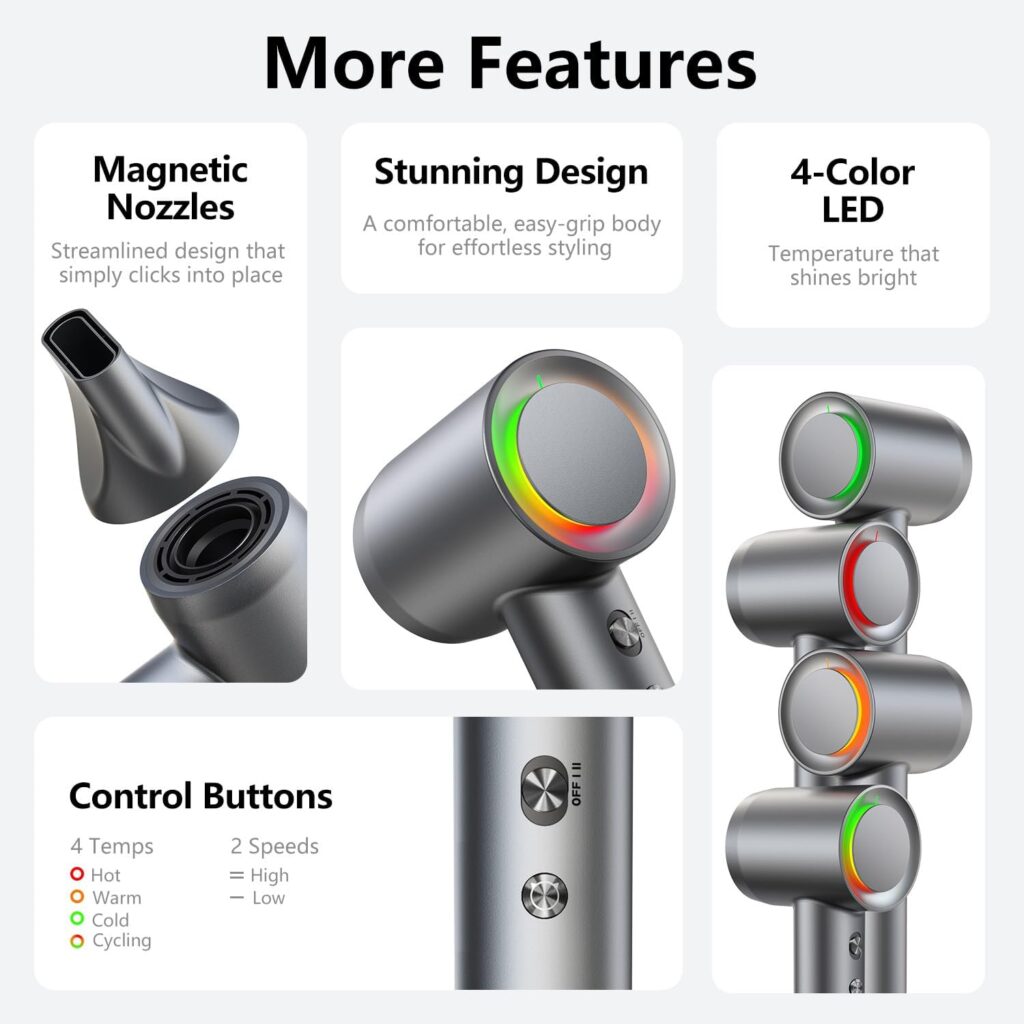 Alloom Hair Dryer - More Features